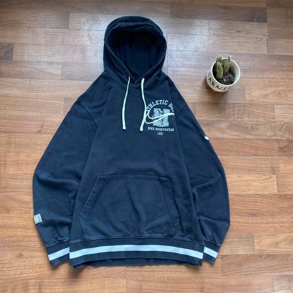 Nike Athletic Club Navy Hoodie - Picture 7 of 8